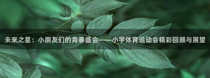 一竞技官网下载平台注册流程视频：未来之星：小朋友们的